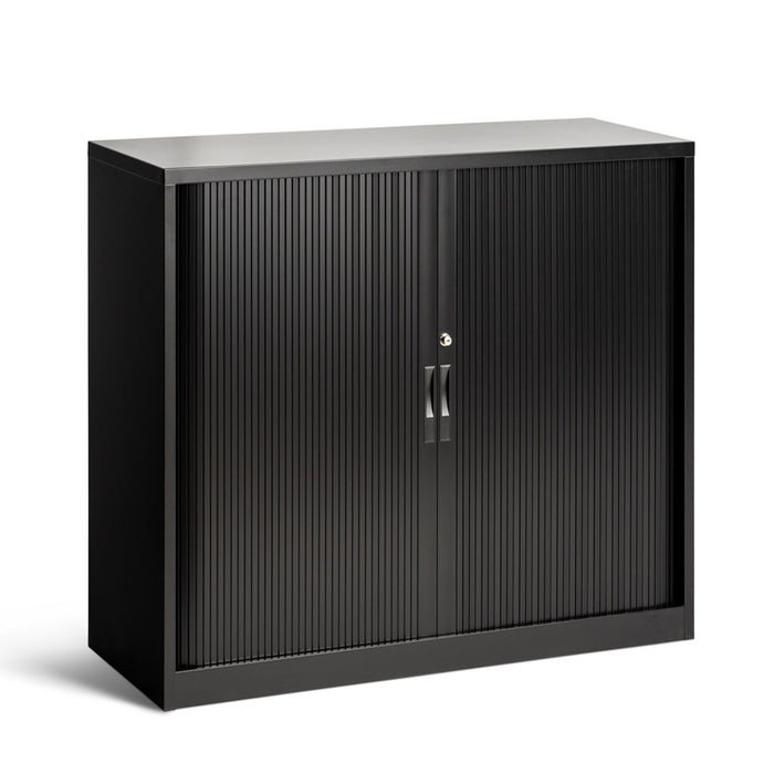 Milano 1200mm x 1200mm Storage Tambour - Black