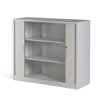 Milano 900mm x 1020mm Storage Tambour - White MG_MLTAM910_W