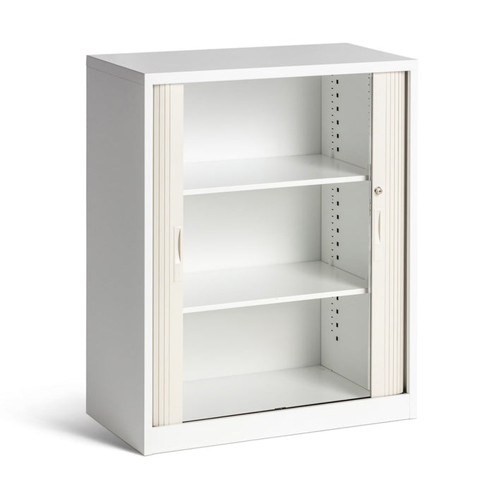 Milano 900mm x 1980mm Storage Tambour - Luxe White