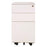 Milano Metal 2 Draw plus File Storage Mobile Slimline Cabinet - White (300mm width) MG_MILMOB_300W