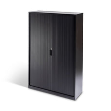 Milano 1200mm x 1980mm Storage Tambour - Jet Black Rehau