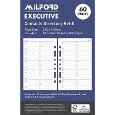 Milford Executive Address / Contact Directory Refill CX441321