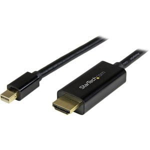 Mini DisplayPort to HDMI converter cable - 6 ft (2m) - mDP to HDMI adapter with built-in cable - (M / M) Ultra HD 4K - Connect your mDP source to an HDMI television or projector IM2940627
