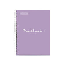 Miquelrius Notebook 5 Subject 120 Leaf A4 Ruled Emotions Lavender CXMR49937