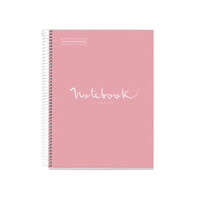 Miquelrius Notebook 5 Subject 120 Leaf A4 Ruled Emotions Pink CXMR48565