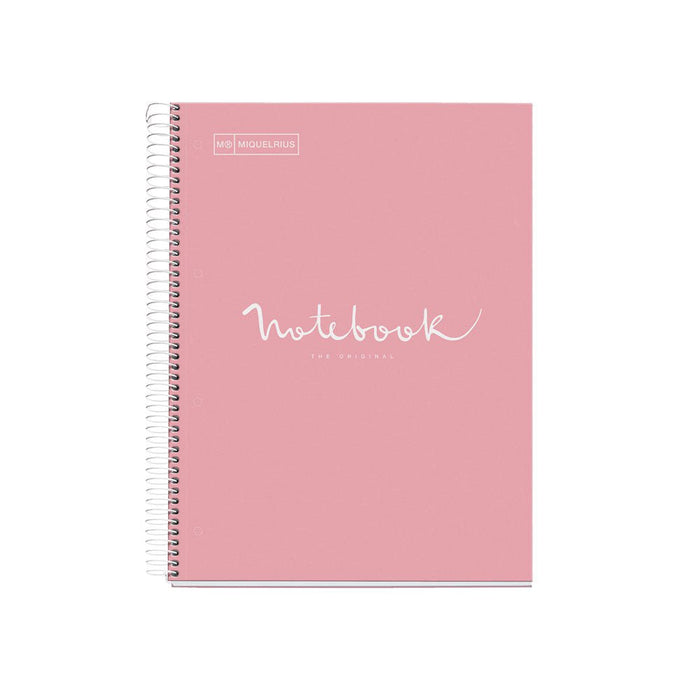 Miquelrius Notebook 5 Subject 120 Leaf A4 Ruled Emotions Pink CXMR48565