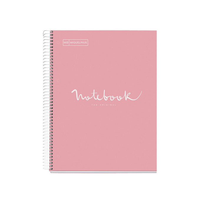 Miquelrius Notebook 5 Subject 120 Leaf A5 Ruled Emotions Pink CXMR49945