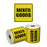 MIXED GOODS Printed Permanent Adhesive Label 99mm x 99mm x 500 Labels per roll MPH15090