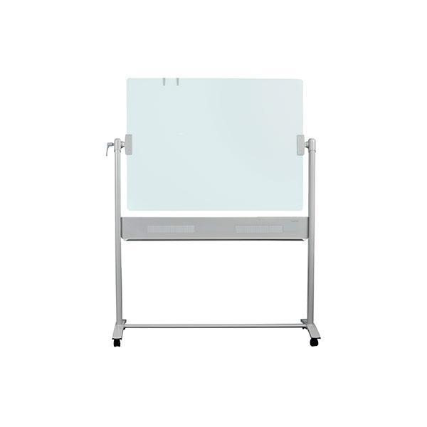 Mobile Glass Whiteboard 900 x 1200mm On Stand AOQTG1209