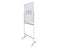 Mobile Lacquered Steel Double Sided Whiteboard 600 x 900mm On Stand BVWML0609P