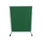 Mobile Office Screen 1250mm Wide with Texspecs Brushed Fabric Double Sided Pinboard (Choice of Colour and Height) Green / 1350mm NBMOSBN,125,GN,135