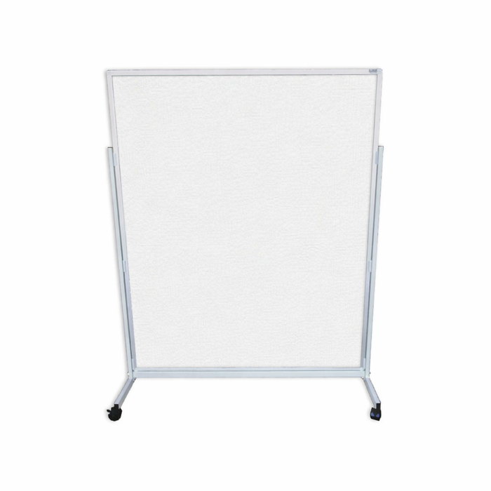 Mobile Office Screen 1250mm Wide with Texspecs Brushed Fabric Double Sided Pinboard (Choice of Colour and Height) White / 1350mm NBMOSBN,125,WH,135