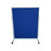 Mobile Office Screen 950mm Wide with Standard Fabric Double Sided Pinboard (Choice of Colour and Height) Blue / 1350mm NBMOSSF,95,BU,135