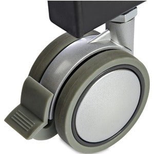 Mobile Standing Desk, Portable Sit Stand Ergonomic Height Adjustable Cart on Wheels, Rolling Computer/Laptop Workstation Table with Locking One-Touch Lift for Teachers/Students IM5142548