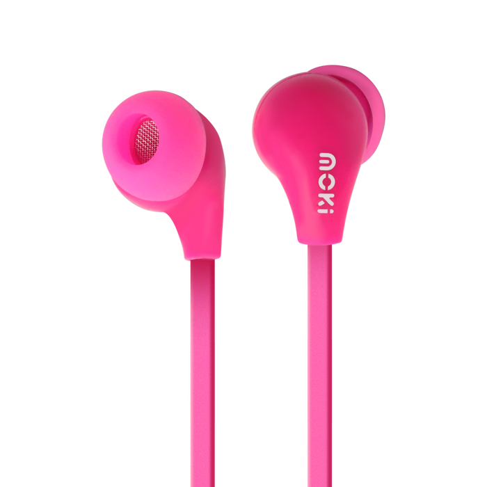 Moki 45° Comfort Buds In-Ear Earphones - Pink MKACC-HP45P