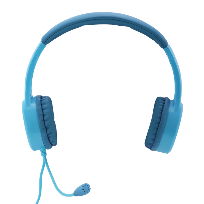 Moki ChatZone Headphones + Boom Microphone - Blue/Blue MKACC-HPCZBB