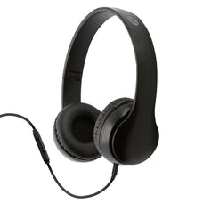 Moki Flip Headphones + Removable 3.5mm Audio Cable & In-line Mic - Black MKACC-HPFLBK