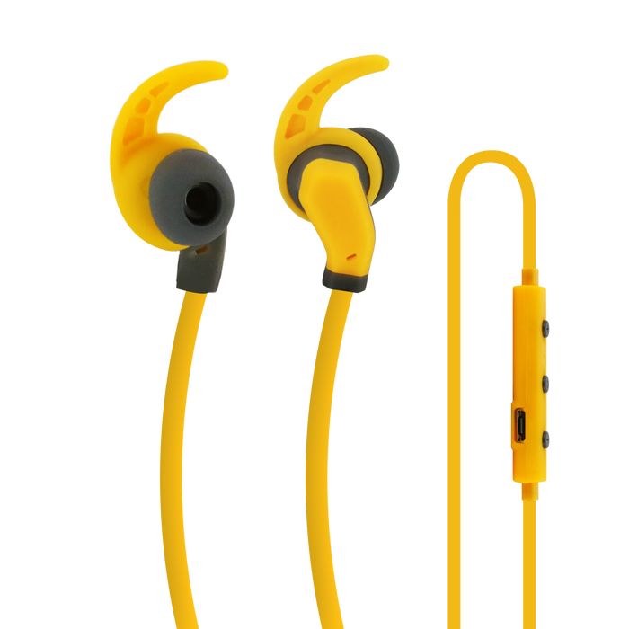 Moki Hybrid Wireless Earphones - Yellow MKACC-HPHBDY