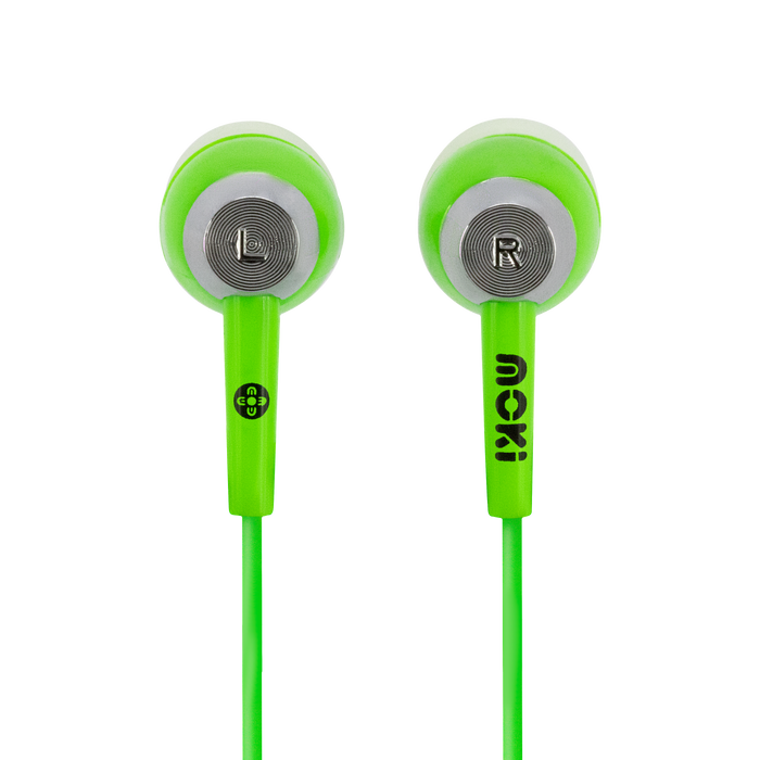 Moki Hyperbuds In-Ear Earphones - Green MKACC-HPHBG