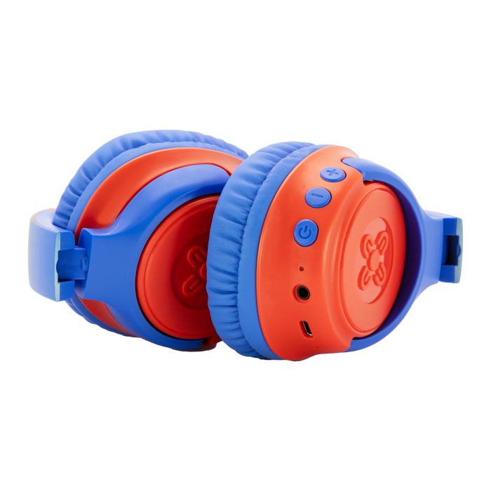 Moki Mixi Kids Volume Limited Wireless Headphones - Blue Red MKACC-HPMIXBR