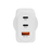 Moki PD 65W GaN Wall Charger - 2 x PD USB-C +QC 3.0 USB-A MKACC-PDW65