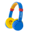 Moki Play Safe Wireless Headphones Volume Limited for Kids - Blue / Yellow MKACC-HPPSBY