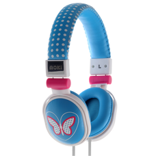 Moki Popper On-Ear Headphones - Butterfly Blue MKACC-HPPOI