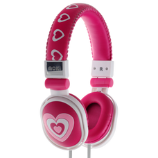 Moki Popper On-Ear Headphones - Hearts 3 MKACC-HPPON