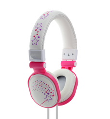 Moki Popper On-Ear Headphones - Sparkles White MKACC-HPPOD