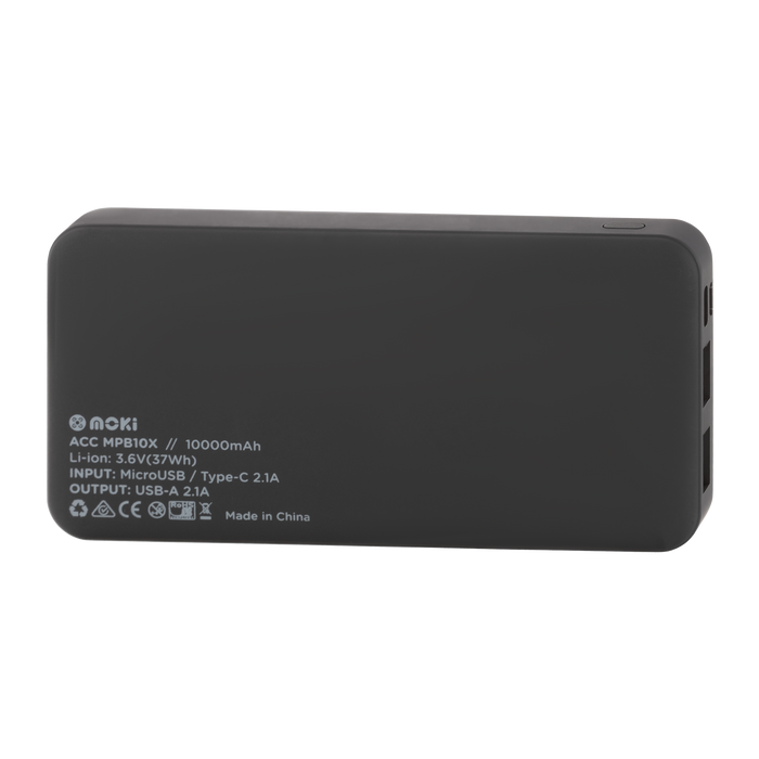 Moki Power Bank (Type-C / USB-A) 10000mAh MKACC-MPB10X