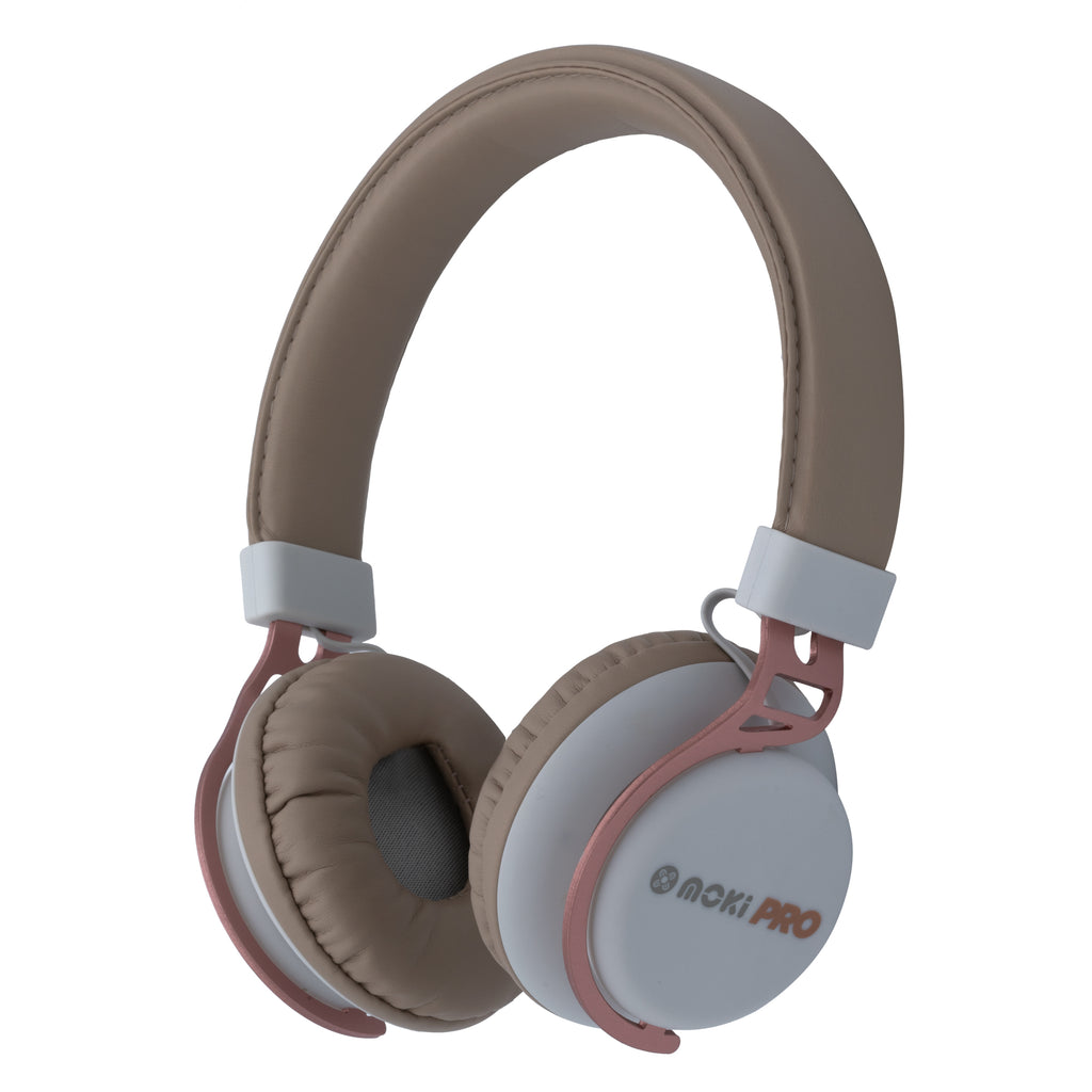 Moki Pro Kumo Wireless Headphones - Rose Gold | Audio — Discount Office