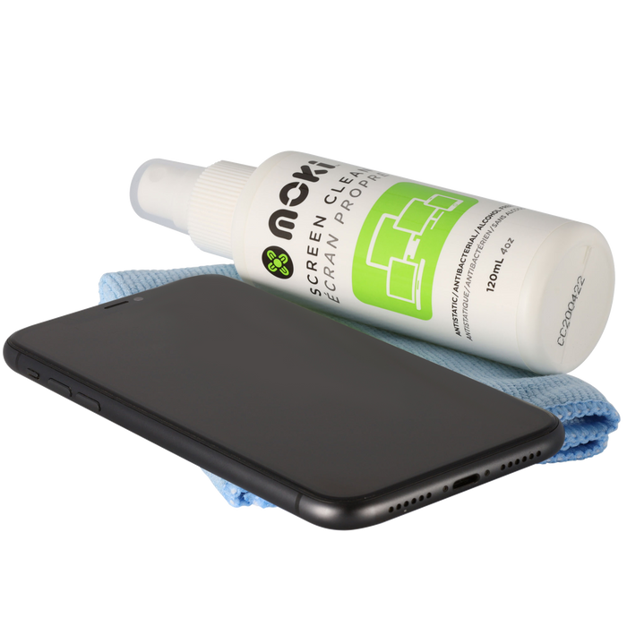 Moki Screen Clean 120ml + Microfibre Cloth MKACC-FCSM02