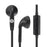 Moki Stereo Earphones + Microphone - Black MKACC-HPMCMB