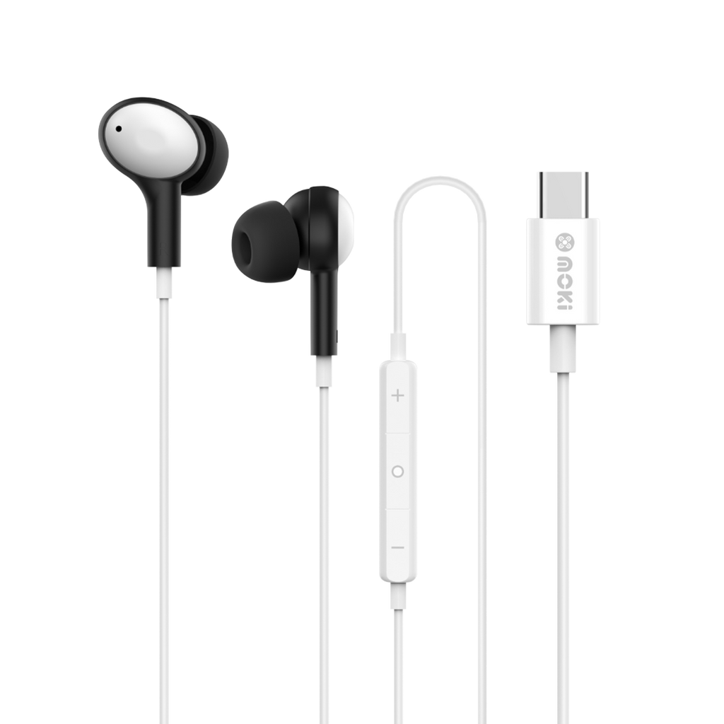 Moki Type-C Connect Earphones + Inline Microphone & Control | Audio ...