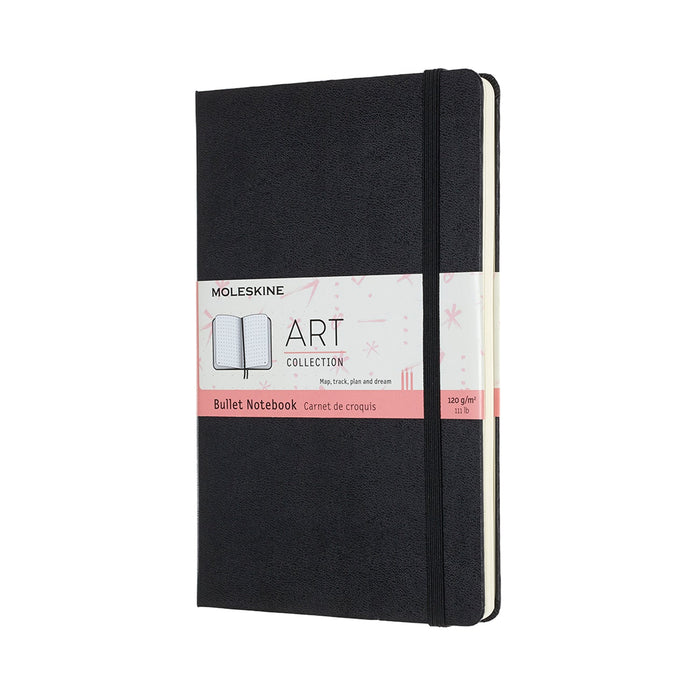 Moleskine 130mm x 210mm Art Bullet Hard Cover Notebook Journal, Black CXMARTBULNT3