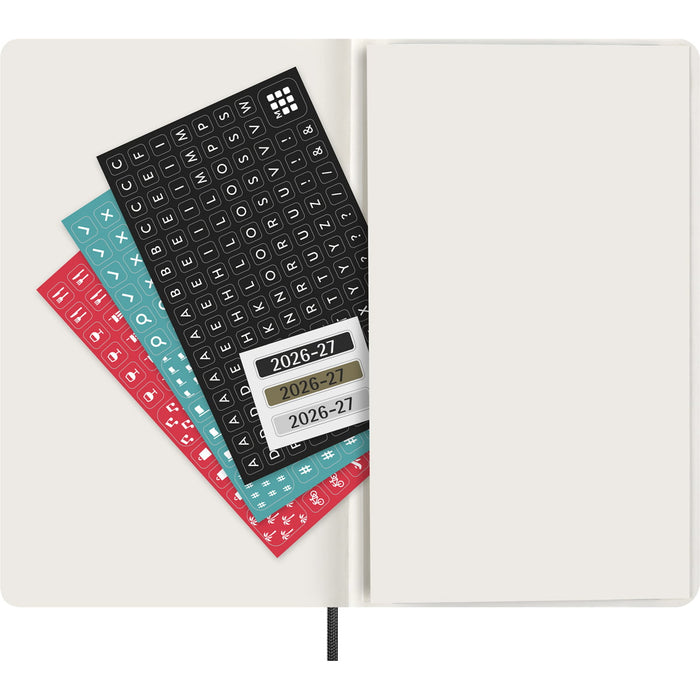 Moleskine 2026/2027 18 Months Daily Planner, Soft Cover, 130mm × 210mm Large, Black CX1002555