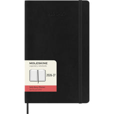 Moleskine 2026/2027 18 Months Daily Planner, Soft Cover, 130mm × 210mm Large, Black CX1002555