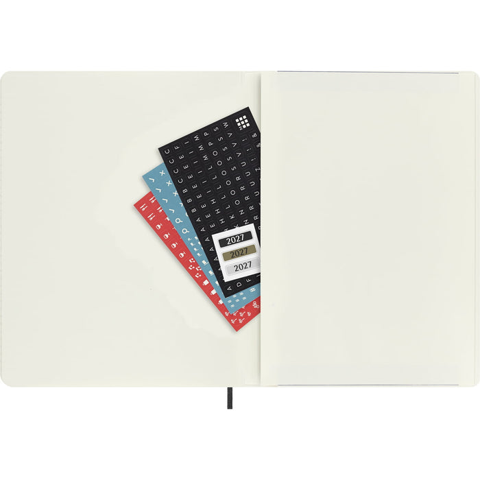 Moleskine 2026/2027 18 Months Weekly + Notes Diary, Soft Cover, 190mm × 250mm XL, Black CX1002556