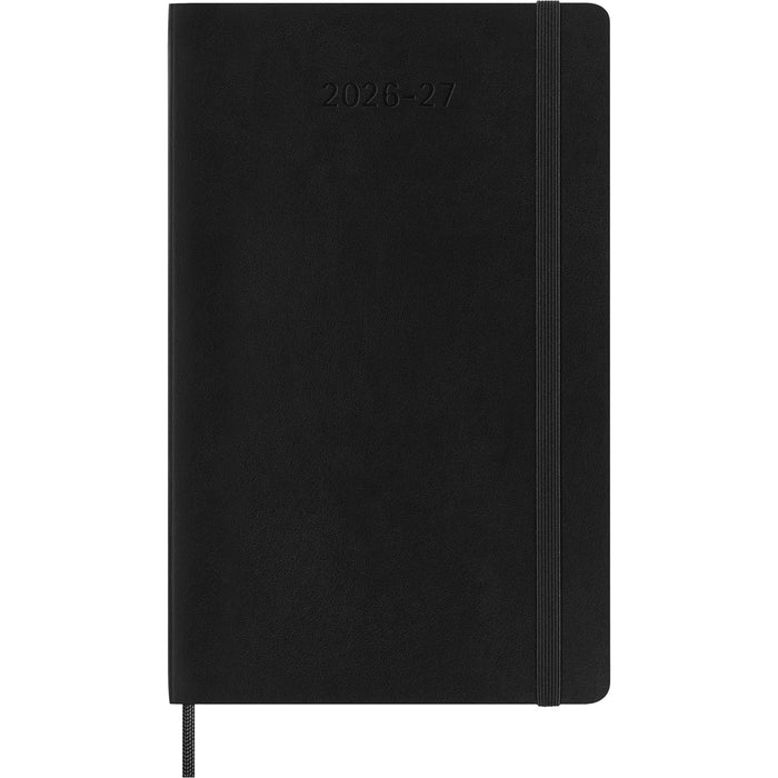 Moleskine 2026/2027 Diary, 18 Months Weekly + Notes, Soft Cover, 130mm × 210mm Large, Black CX1002557