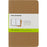 Moleskine 90mm x 140mm Pocket Size Cahier Plain Notebook, Kraft Brown, Pack of 3 CXMQP413