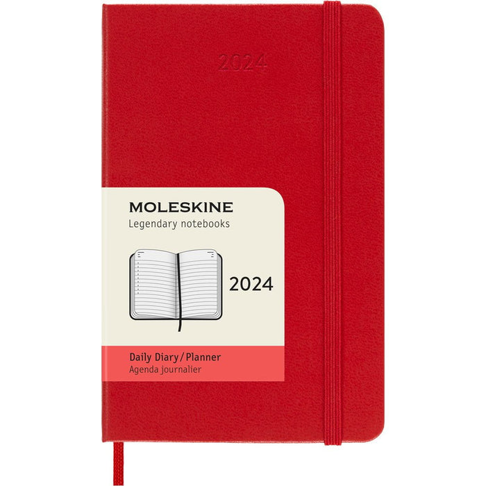 Moleskine 90mm x 140mm Pocket Size Diary, 12 Month, Hard Cover, Sapphire Blue CXMDHB2012DC2Y24