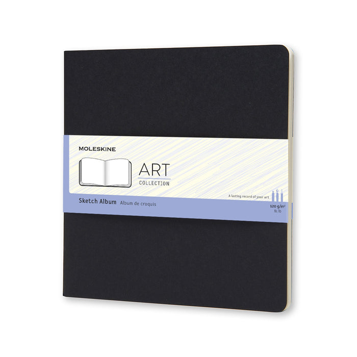 Moleskine Art Cahier Sketch Album, 190mm x 190mm Squared, Black CXMARTSKA5