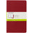 Moleskine Cahier Plain 13cm × 21cm Notebook (3 Pack) - Cranberry Red CXMCH118