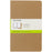 Moleskine Cahier Plain 13cm × 21cm Notebook (3 Pack) - Kraft Brown CXMQP418