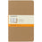 Moleskine Cahier Ruled Notebook, 130mm x 210mm Large Size, Ruled, Kraft Brown, 3 Pack CXMQP416