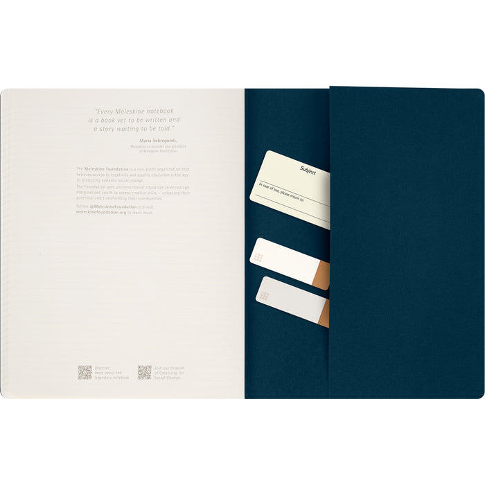 Moleskine Cahier Student Journal, XXL 216mm x 279mm, Plain, Indigo Blue CX1002227