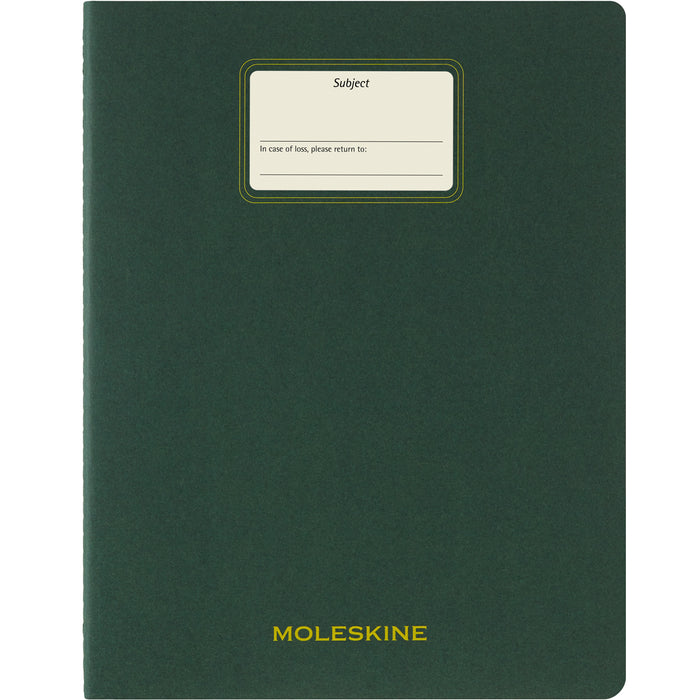 Moleskine Cahier Student Journal, XXL 216mm x 279mm, Plain, Myrtle Green CX1002226
