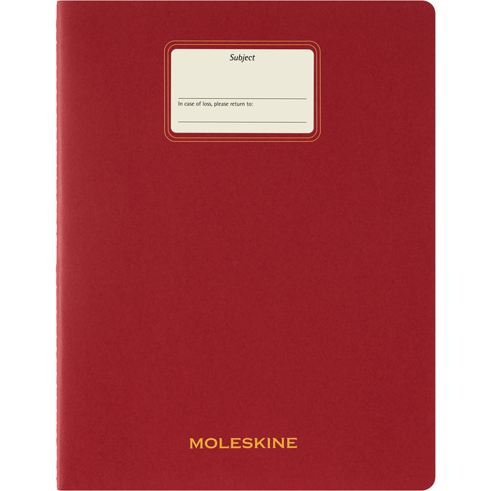 Moleskine Cahier Student Journal, XXL 216mm x 279mm, Plain, Red CX1002225