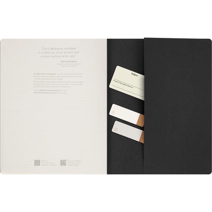 Moleskine Cahier Student Journal, XXL 216mm x 279mm, Ruled, Black CX1002220