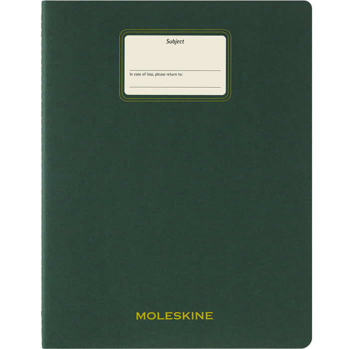 Moleskine Cahier Student Journal, XXL 216mm x 279mm, Ruled, Myrtle Green CX1002222